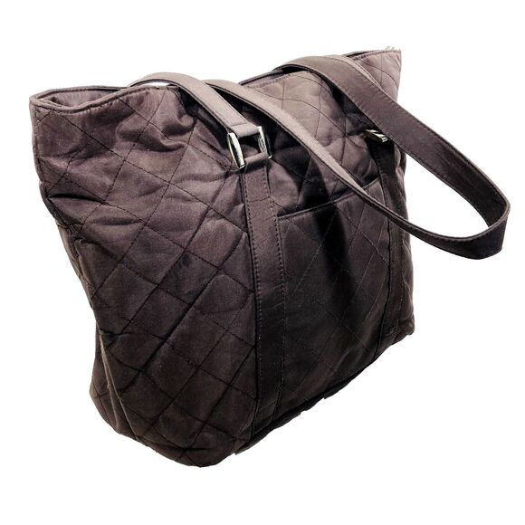 Dove Brand Vintage Quilted Tote Diaper Bag Brown Hobo - Picture 13 of 16